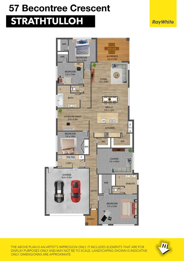 Floorplan of Homely house listing, 57 Becontree Crescent, Strathtulloh VIC 3338