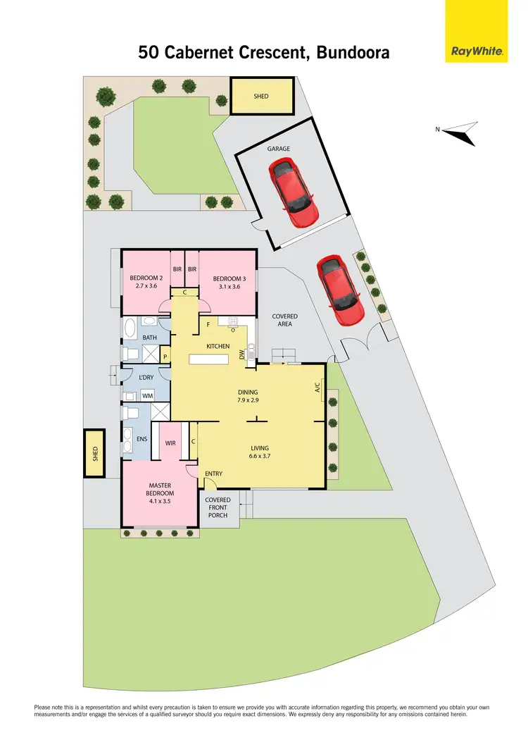 Floorplan of Homely house listing, 50 Cabernet Crescent, Bundoora VIC 3083