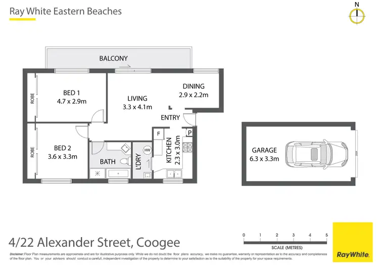 Floorplan of Homely apartment listing, 4/22 Alexander Street, Coogee NSW 2034