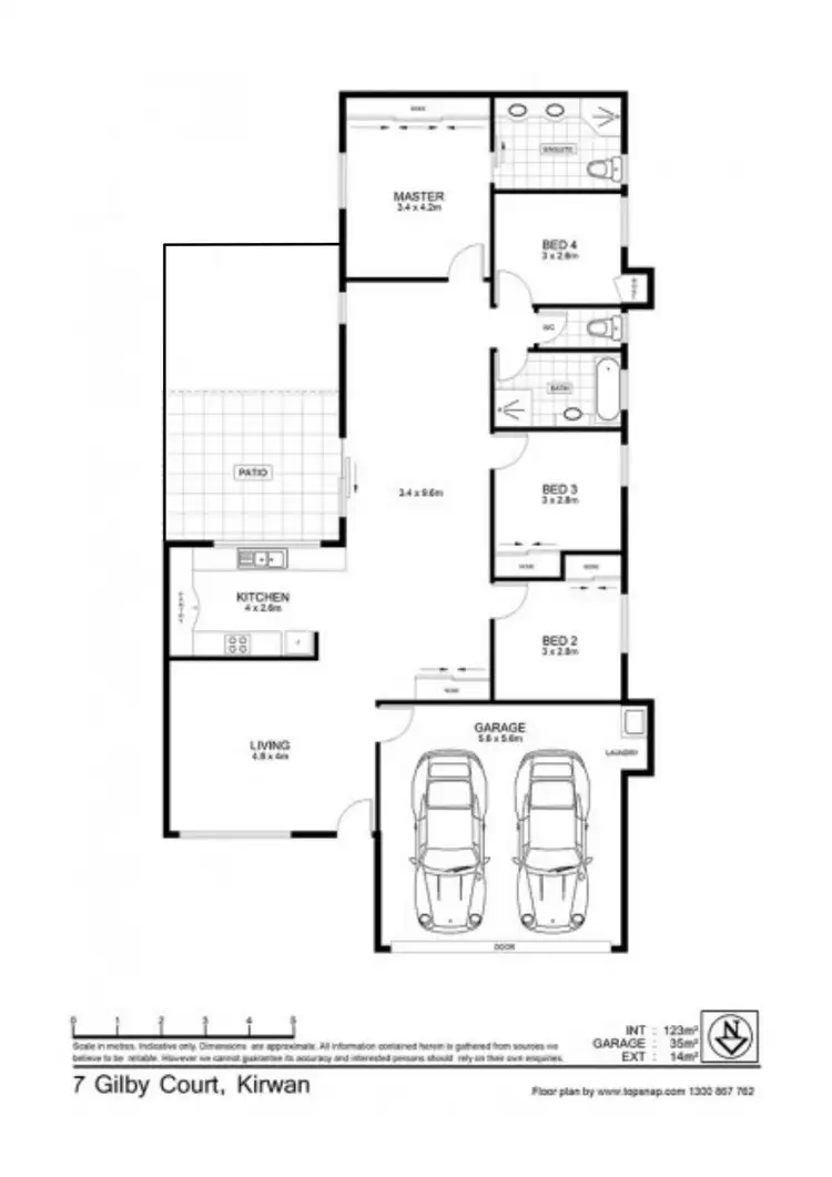 Floorplan of Homely house listing, 7 Gilby Court, Kirwan QLD 4817