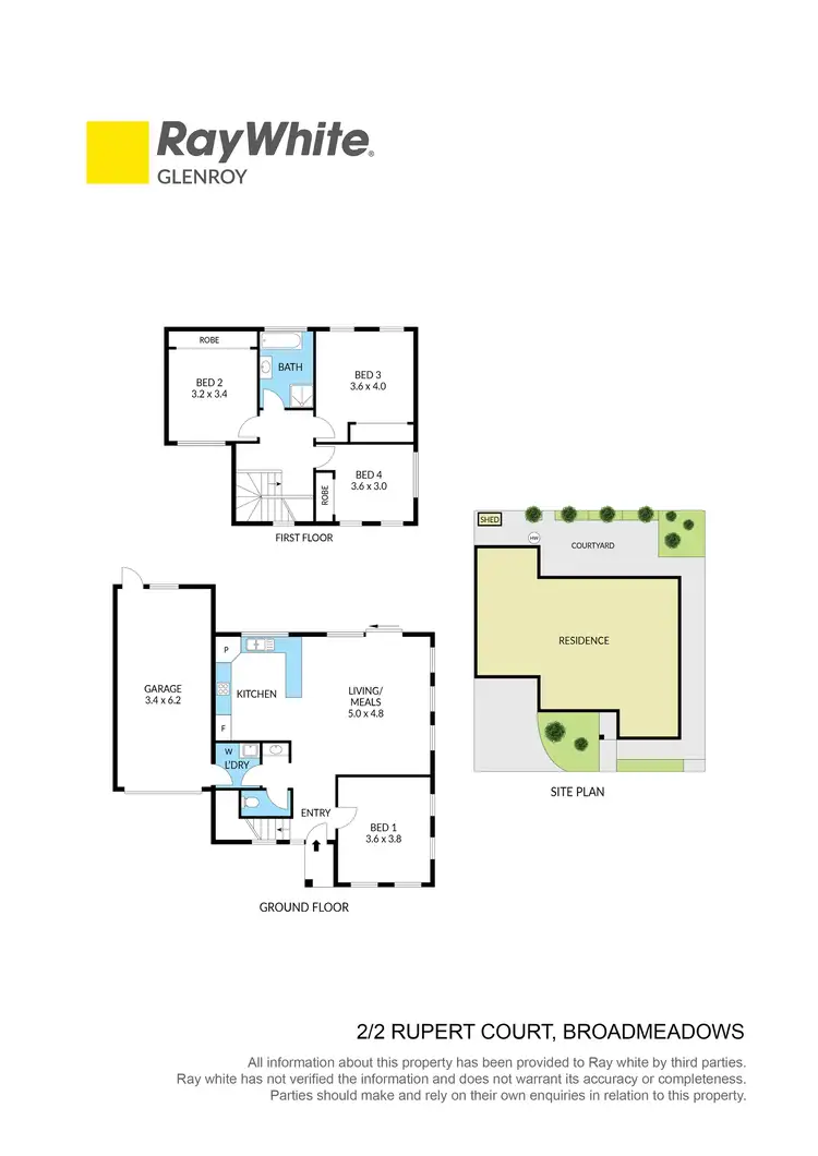 Floorplan of Homely townhouse listing, 2/2 Rupert Court, Broadmeadows VIC 3047