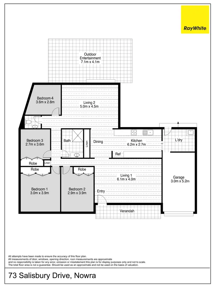Floorplan of Homely house listing, 73 Salisbury Drive, Nowra NSW 2541