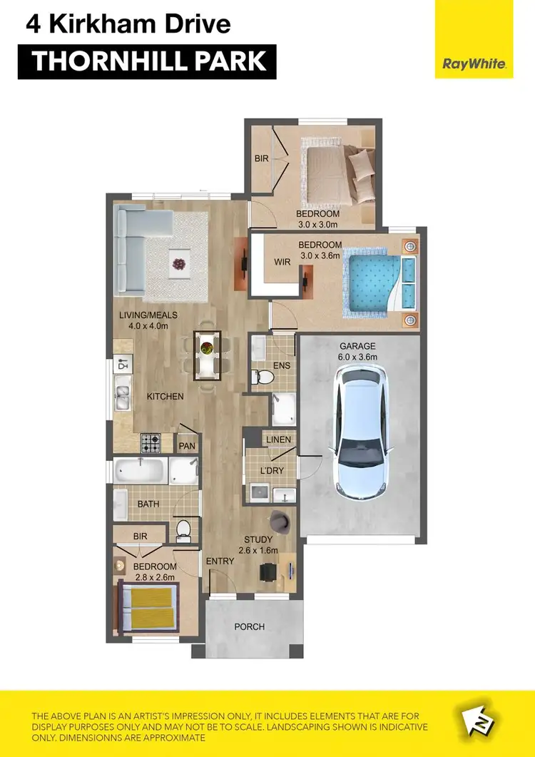 Floorplan of Homely house listing, 4 Kirkham Drive, Thornhill Park VIC 3335