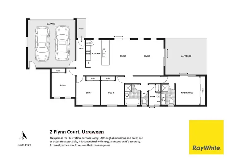 Floorplan of Homely house listing, 2 Flynn Court, Urraween QLD 4655