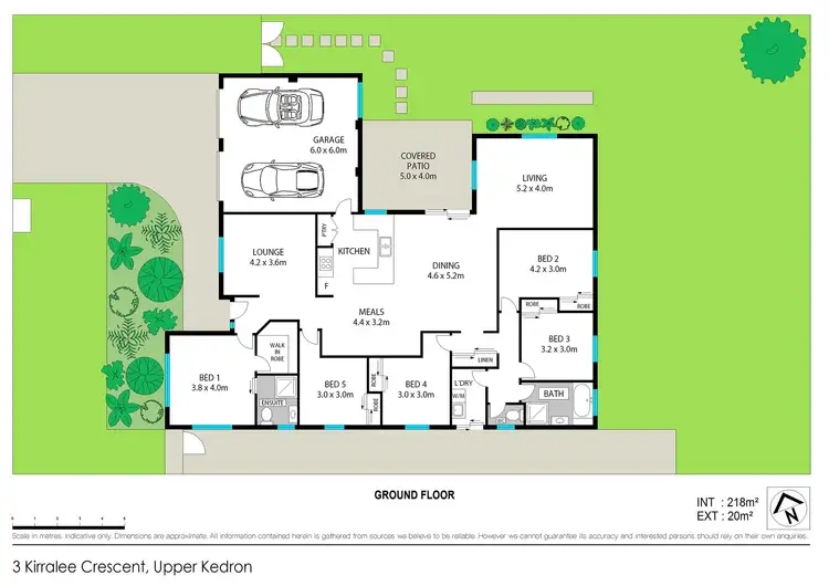 Floorplan of Homely house listing, 3 Kirralee Crescent, Upper Kedron QLD 4055