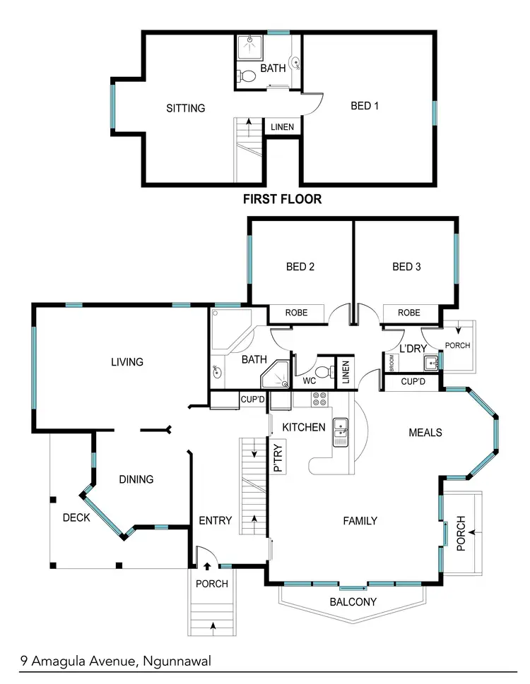 Floorplan of Homely house listing, 9 Amagula Avenue, Ngunnawal ACT 2913