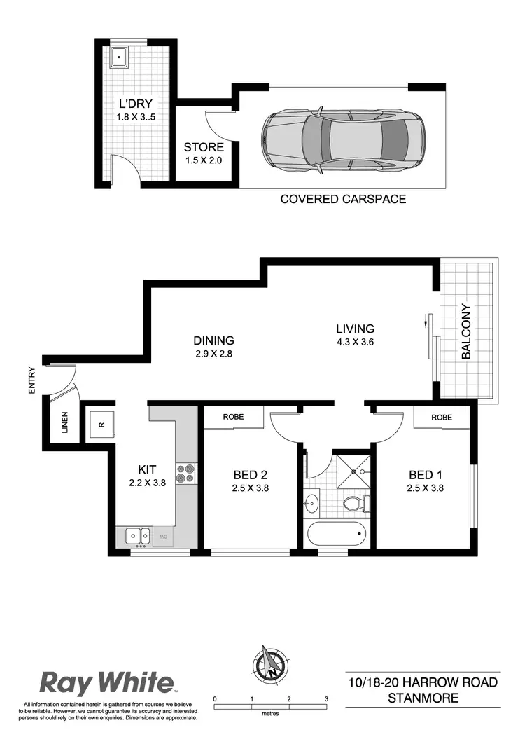 Floorplan of Homely apartment listing, 10/18-20 Harrow Road, Stanmore NSW 2048