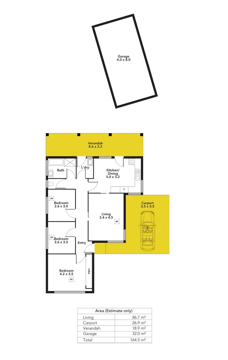 Floorplan of Homely house listing, 47 Glen Lossie Street, Woodville South SA 5011