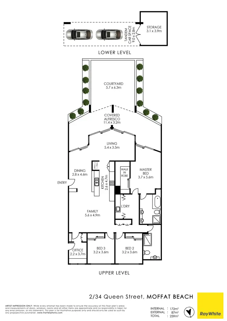 Floorplan of Homely unit listing, Unit 2/34 Queen Street, Kings Beach QLD 4551
