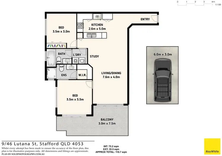 Floorplan of Homely unit listing, 9/46 Lutana Street, Stafford QLD 4053