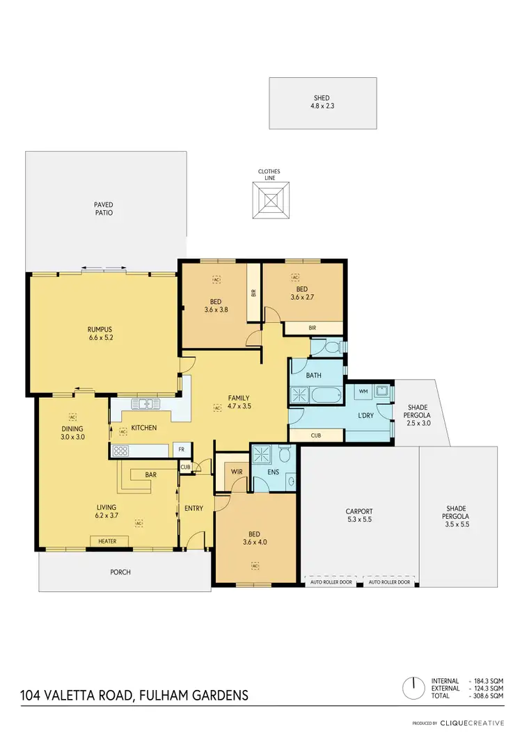 Floorplan of Homely house listing, 104 Valetta Road, Fulham Gardens SA 5024