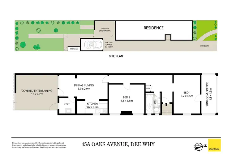 Floorplan of Homely house listing, 45a Oaks Avenue, Dee Why NSW 2099