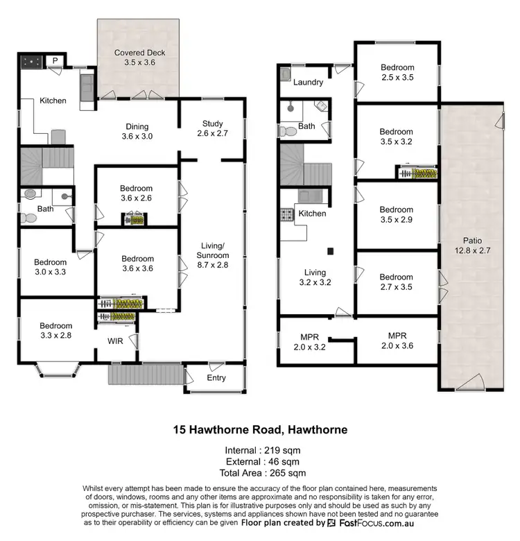 Floorplan of Homely house listing, 15 Hawthorne Road, Hawthorne QLD 4171