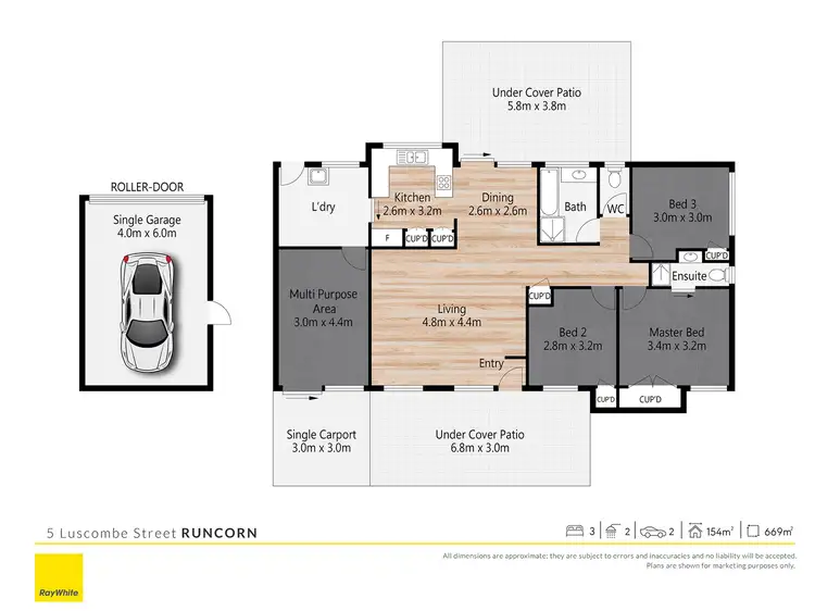 Floorplan of Homely house listing, 5 Luscombe Street, Runcorn QLD 4113