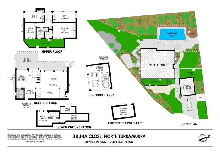 Floorplan of Homely house listing, 3 Buna Close, Turramurra NSW 2074