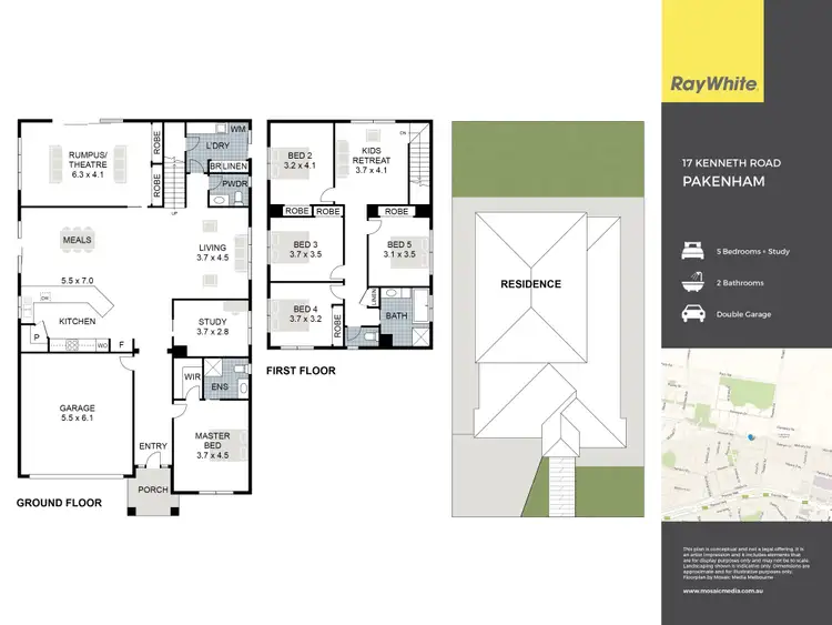 Floorplan of Homely house listing, 17 Kenneth Road, Pakenham VIC 3810