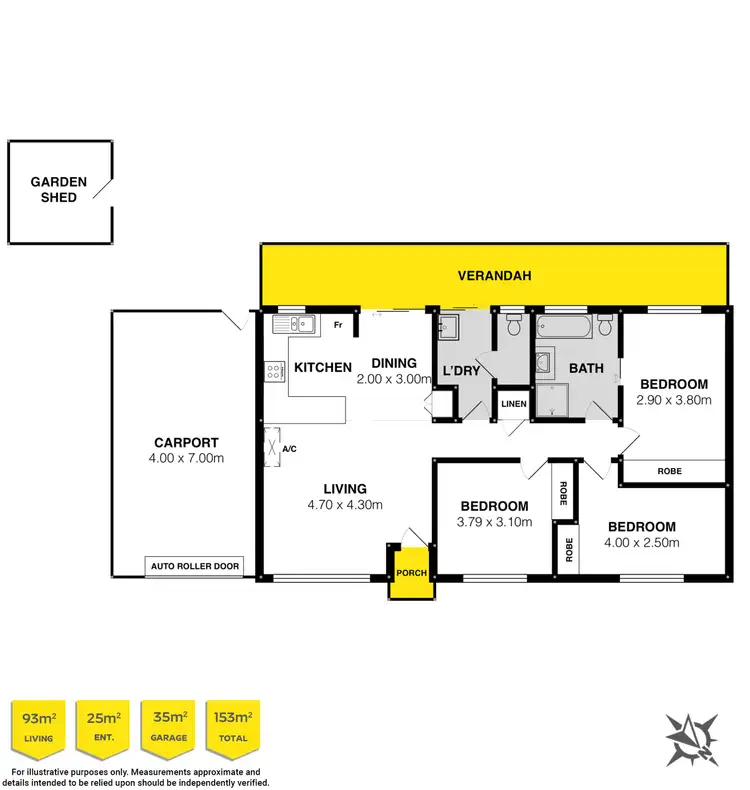 Floorplan of Homely house listing, 93A Cudmore Road, Mccracken SA 5211