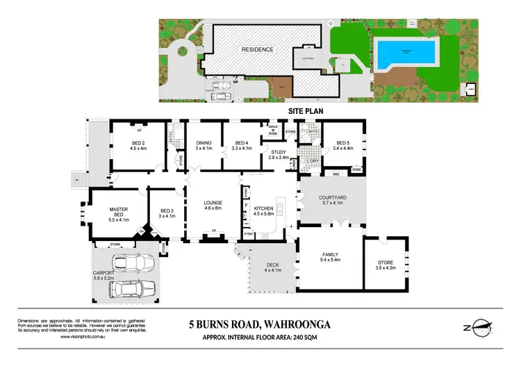 Floorplan of Homely house listing, 5 Burns Road, Wahroonga NSW 2076