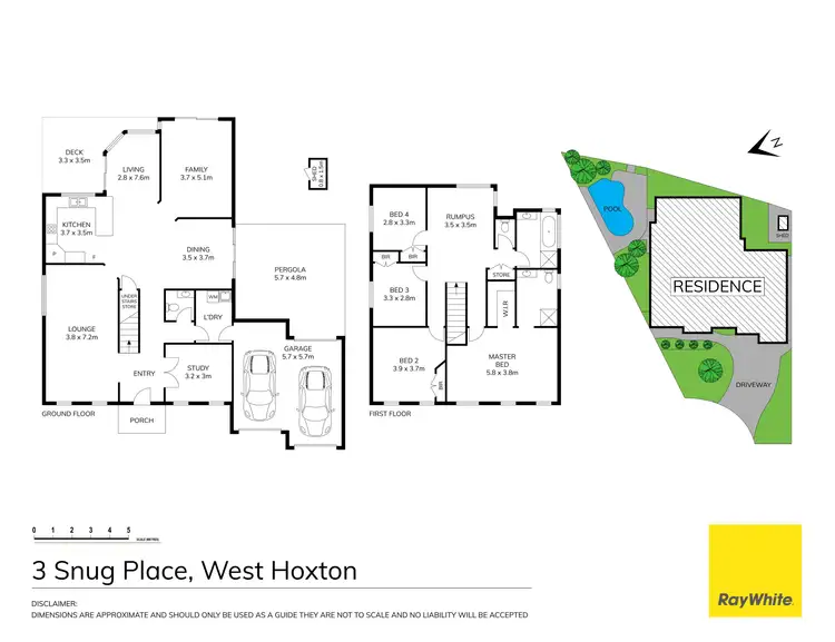 Floorplan of Homely house listing, 3 Snug Place, West Hoxton NSW 2171
