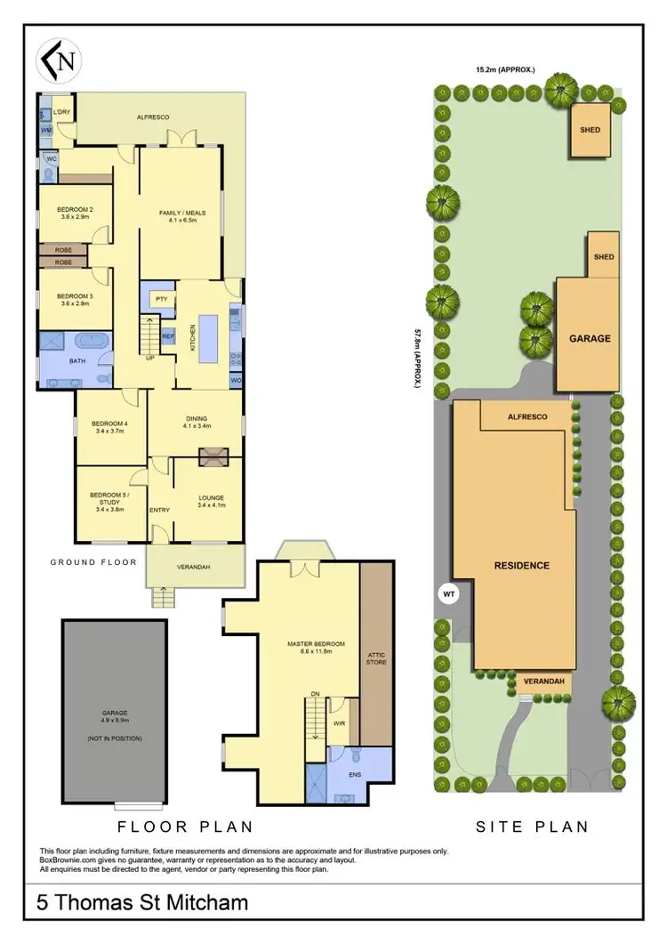 Floorplan of Homely house listing, 5 Thomas Street, Mitcham VIC 3132