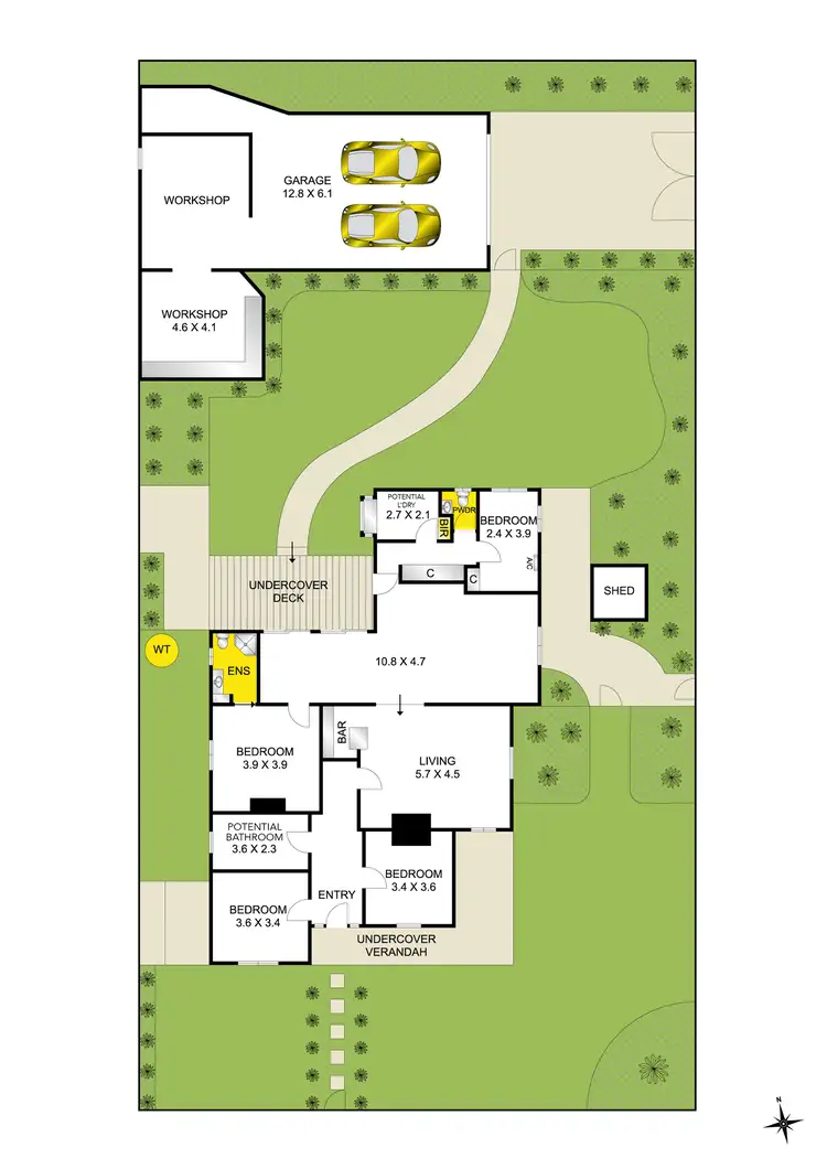Floorplan of Homely house listing, 59 Townsend Road, Whittington VIC 3219