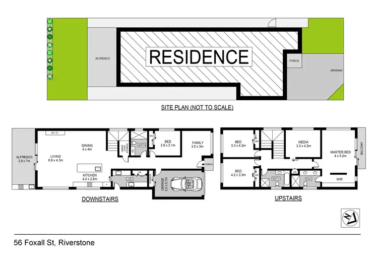 Floorplan of Homely house listing, 56 Foxall Sreet, Riverstone NSW 2765