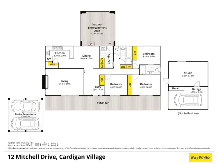 Floorplan of Homely house listing, 12 Mitchell Drive, Cardigan Village VIC 3352