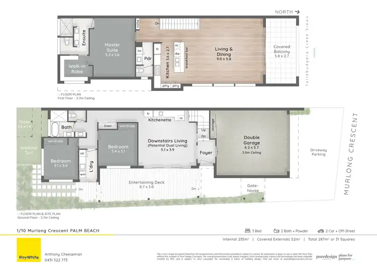Floorplan of Homely house listing, 1/10 Murlong Crescent, Palm Beach QLD 4221