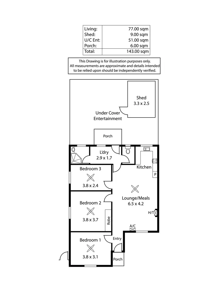 Floorplan of Homely house listing, 41A Matheson Avenue, Findon SA 5023