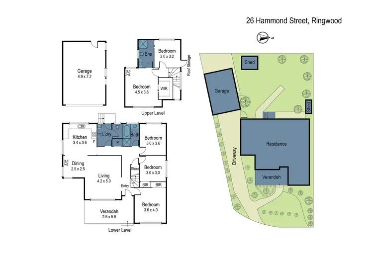 Floorplan of Homely house listing, 26 Hammond Street, Ringwood VIC 3134