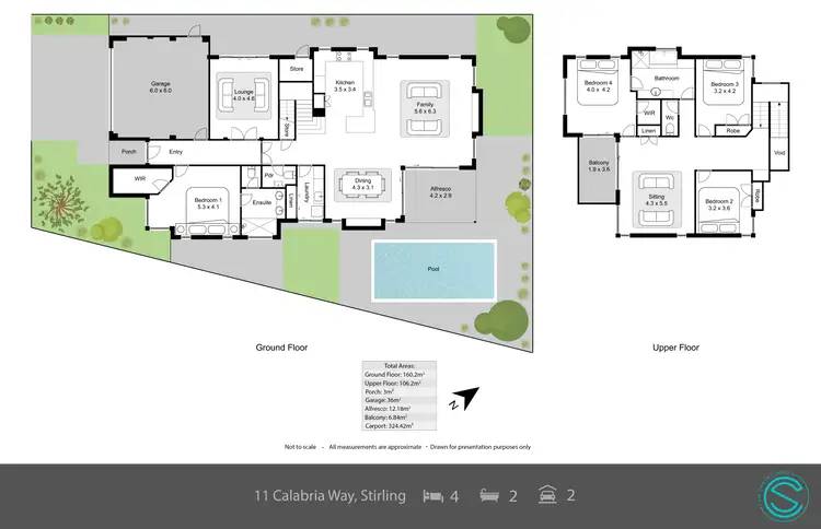 Floorplan of Homely house listing, 11 Calabria Way, Stirling WA 6021
