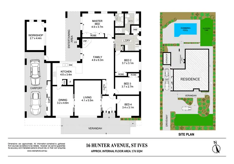 Floorplan of Homely house listing, 16 Hunter Avenue, St Ives NSW 2075
