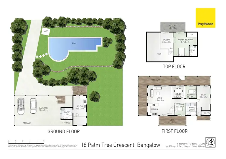 Floorplan of Homely house listing, 18 Palm Tree Crescent, Bangalow NSW 2479