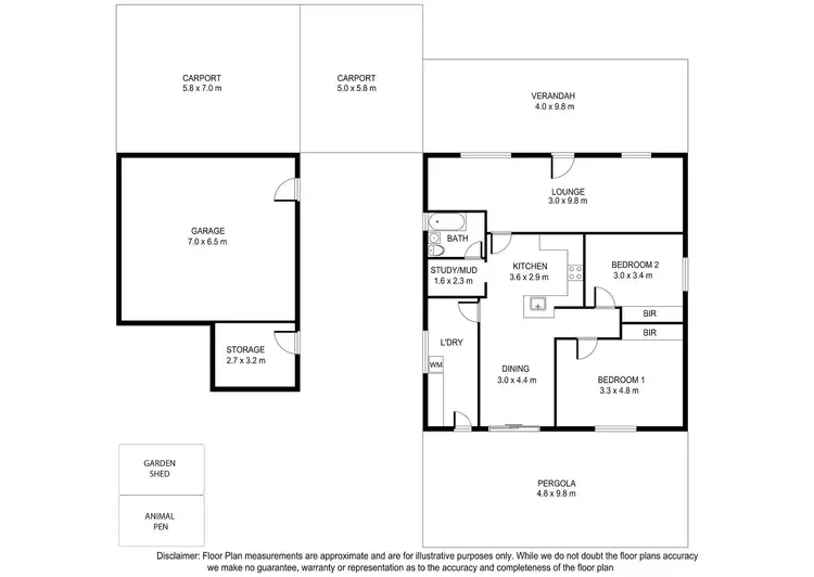 Floorplan of Homely house listing, 29483 Princes Highway, Glenburnie SA 5291