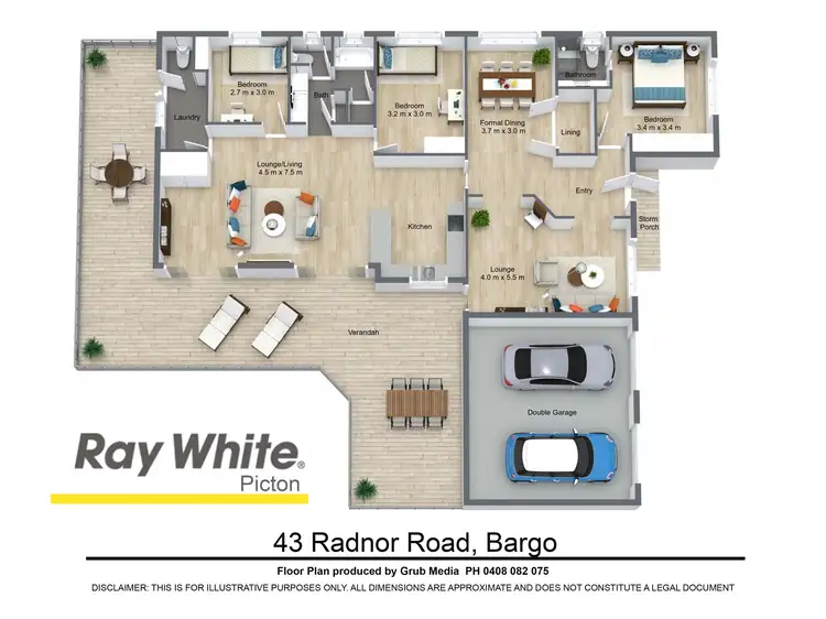 Floorplan of Homely house listing, 43 Radnor Road, Bargo NSW 2574