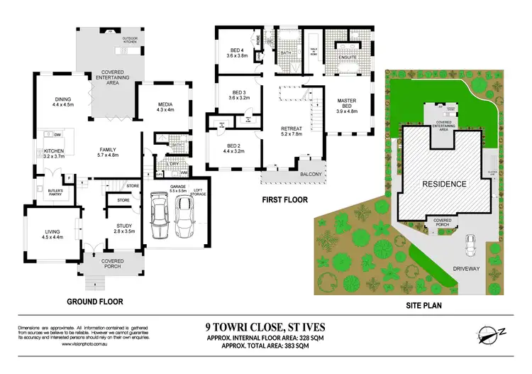 Floorplan of Homely house listing, 9 Towri Close, St Ives NSW 2075