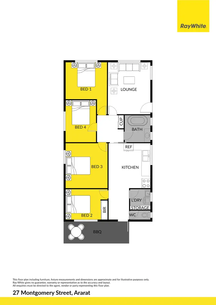 Floorplan of Homely house listing, 27 Montgomery Street, Ararat VIC 3377