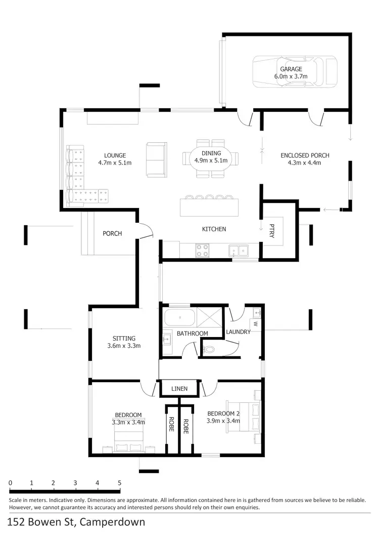 Floorplan of Homely house listing, 152 Bowen Street, Camperdown VIC 3260