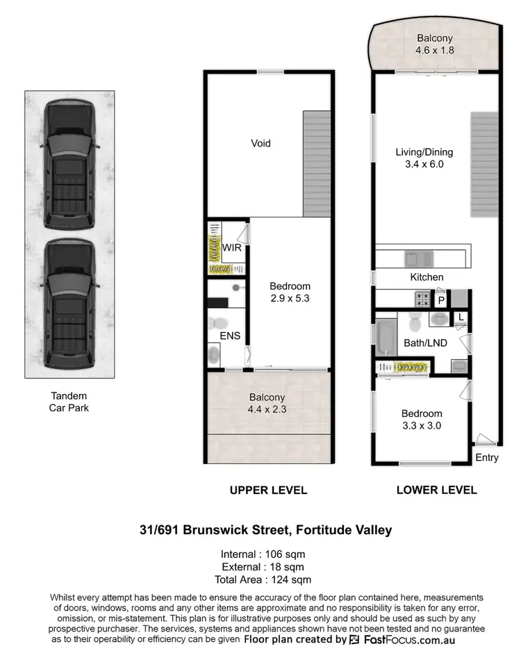 Floorplan of Homely apartment listing, 31/691 Brunswick Street, New Farm QLD 4005