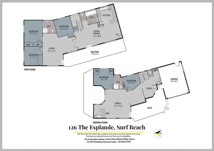 Floorplan of Homely house listing, 126 The Esplanade, Surf Beach VIC 3922