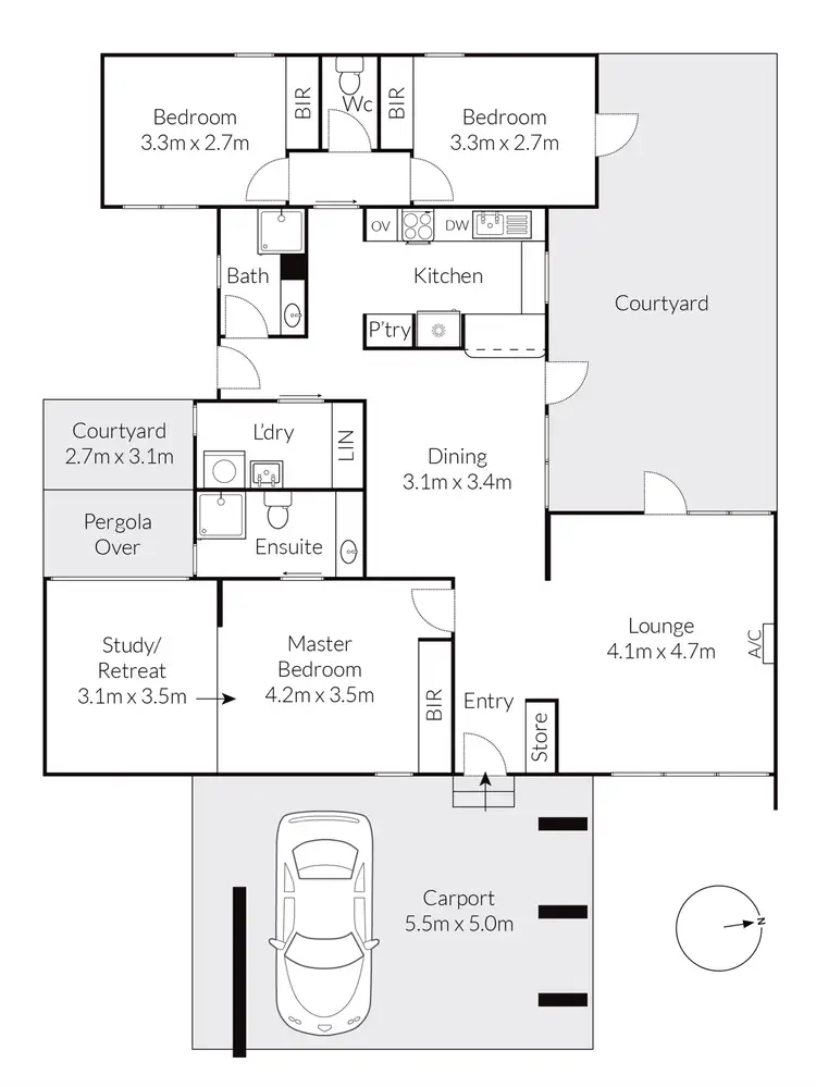 Floorplan of Homely house listing, 1 Beverley Crescent, Lara VIC 3212