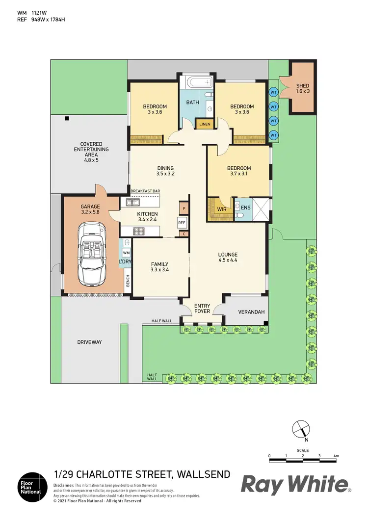 Floorplan of Homely house listing, 1/29 Charlotte Street, Wallsend NSW 2287