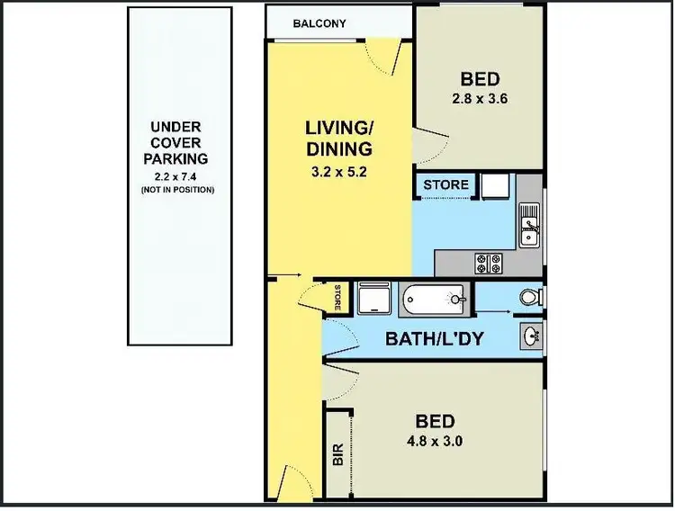 Floorplan of Homely apartment listing, 6/560 Pascoe Vale Road, Pascoe Vale VIC 3044