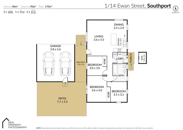 Floorplan of Homely house listing, 1/14 Ewan Street, Southport QLD 4215