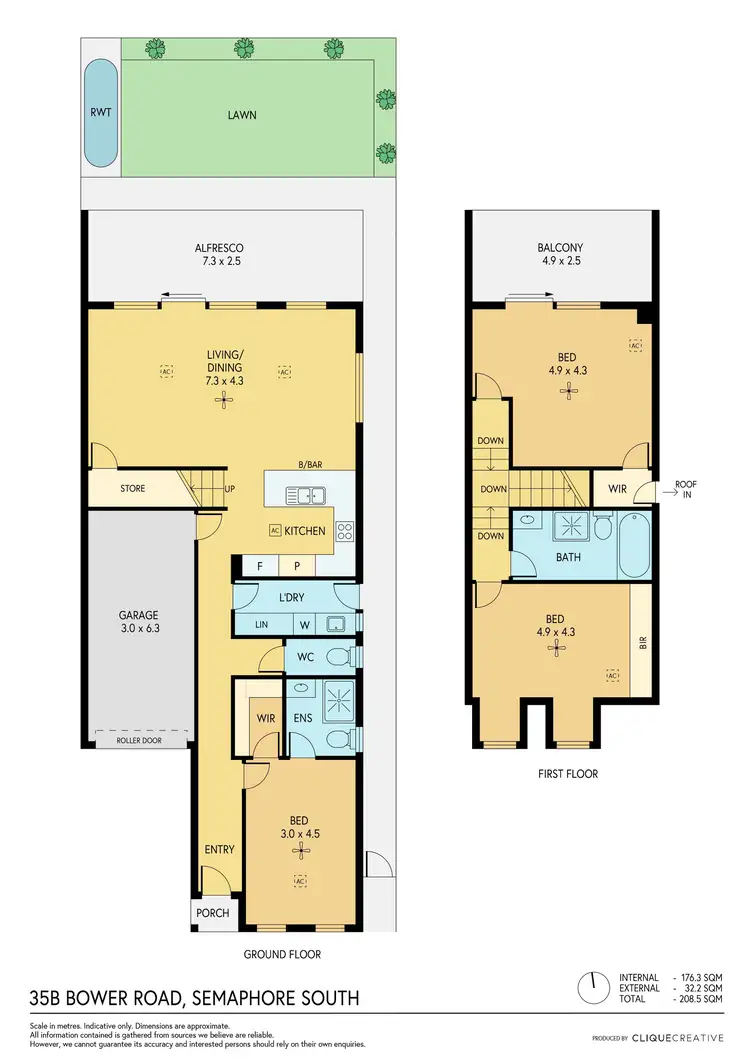 Floorplan of Homely house listing, 35B Bower Road, Semaphore South SA 5019