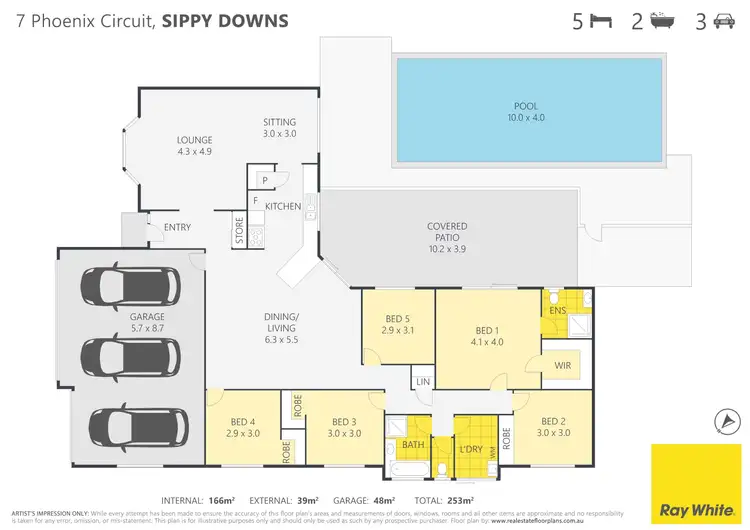 Floorplan of Homely house listing, 7 Phoenix Circuit, Sippy Downs QLD 4556