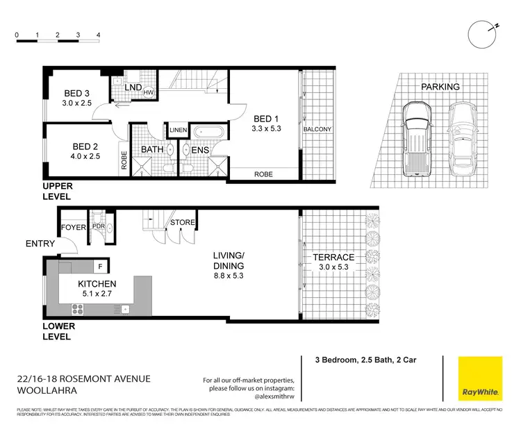 Floorplan of Homely apartment listing, 22/16-18 Rosemont Avenue, Woollahra NSW 2025
