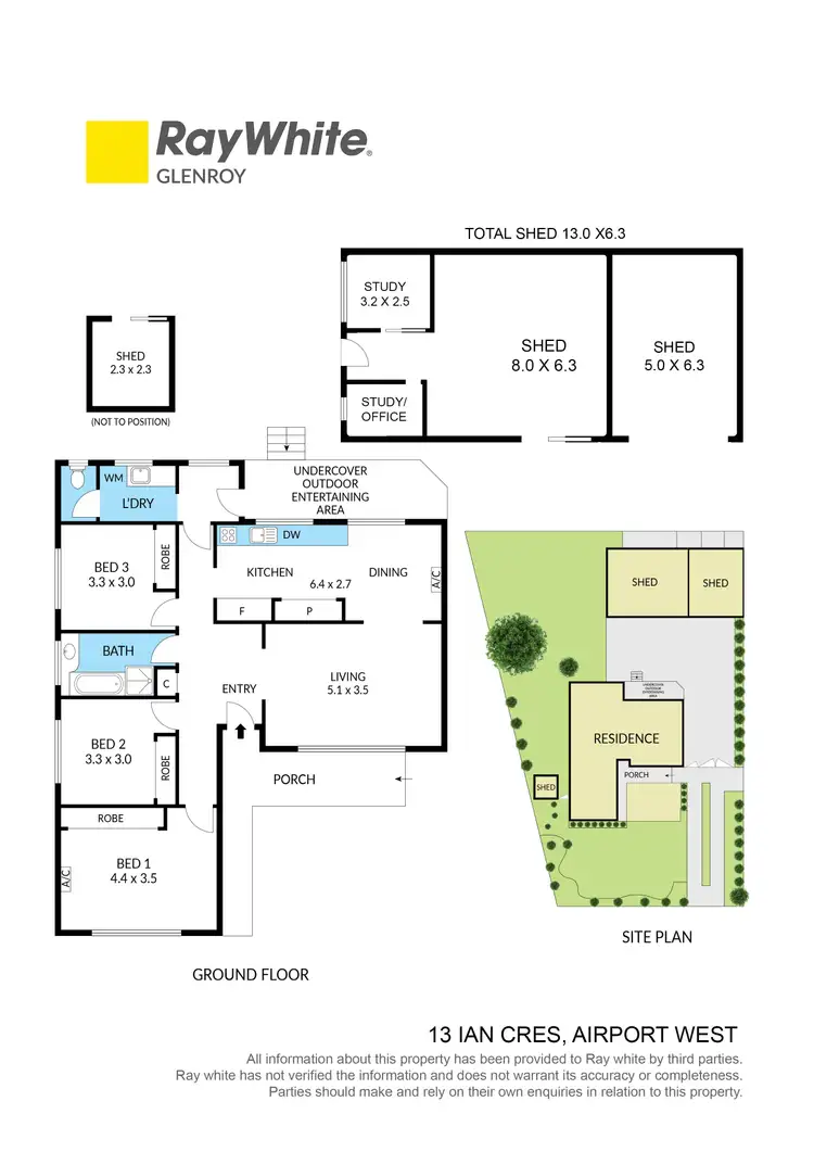 Floorplan of Homely house listing, 13 Ian Crescent, Airport West VIC 3042