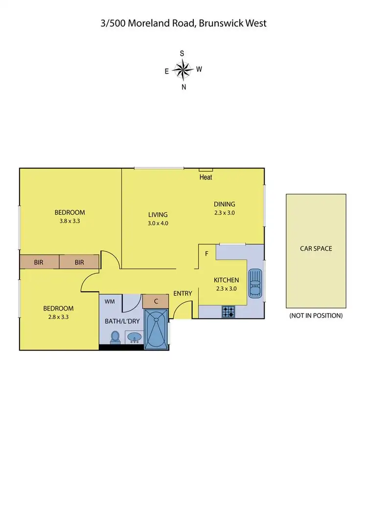 Floorplan of Homely apartment listing, 3/500 Moreland Road, Brunswick West VIC 3055