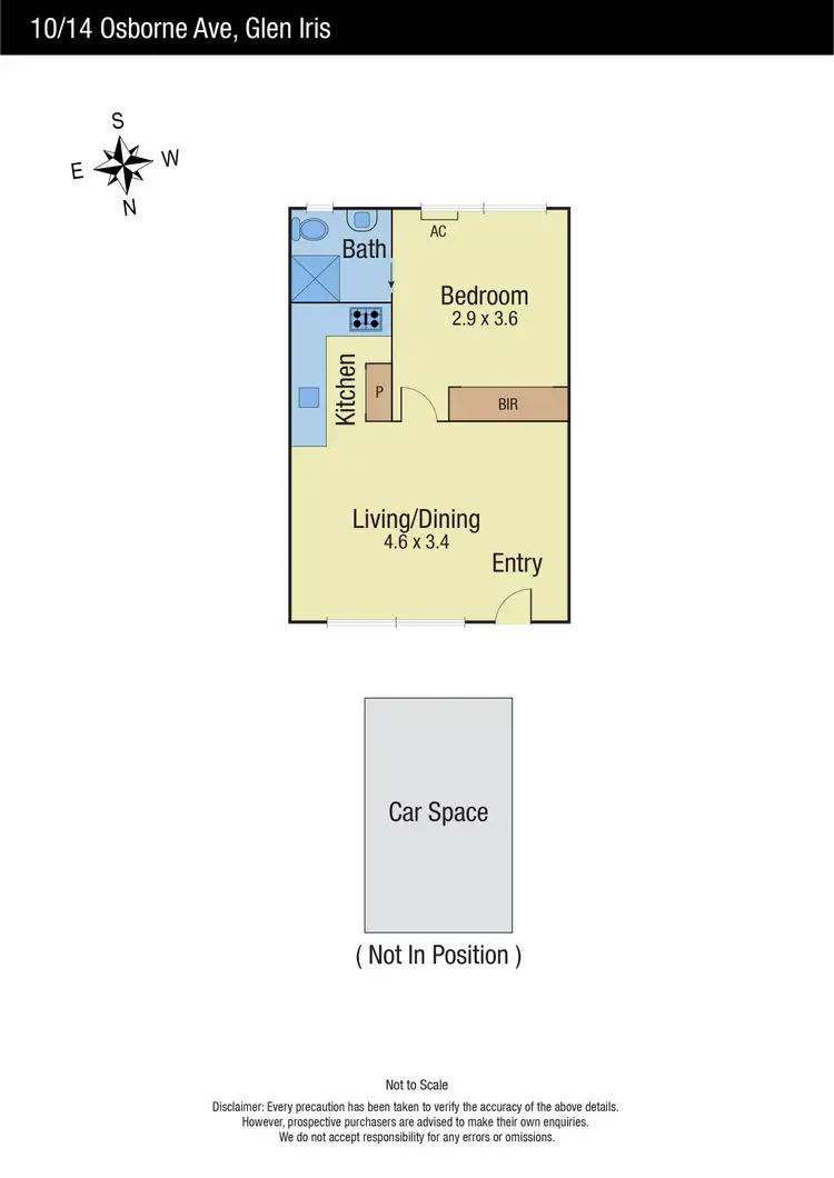 Floorplan of Homely apartment listing, 10/14 Osborne Avenue, Glen Iris VIC 3146